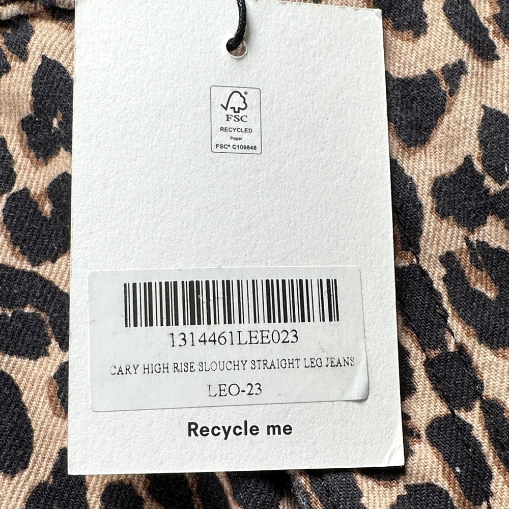Reformation Black and Tan Animal Print Pants - Picture 3 of 12